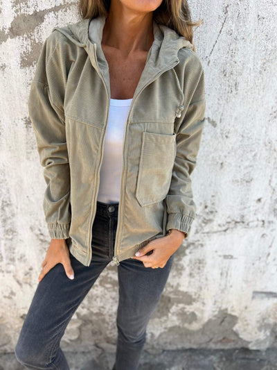 Ariella™ - Giacca Casual con Cappuccio e Cerniera