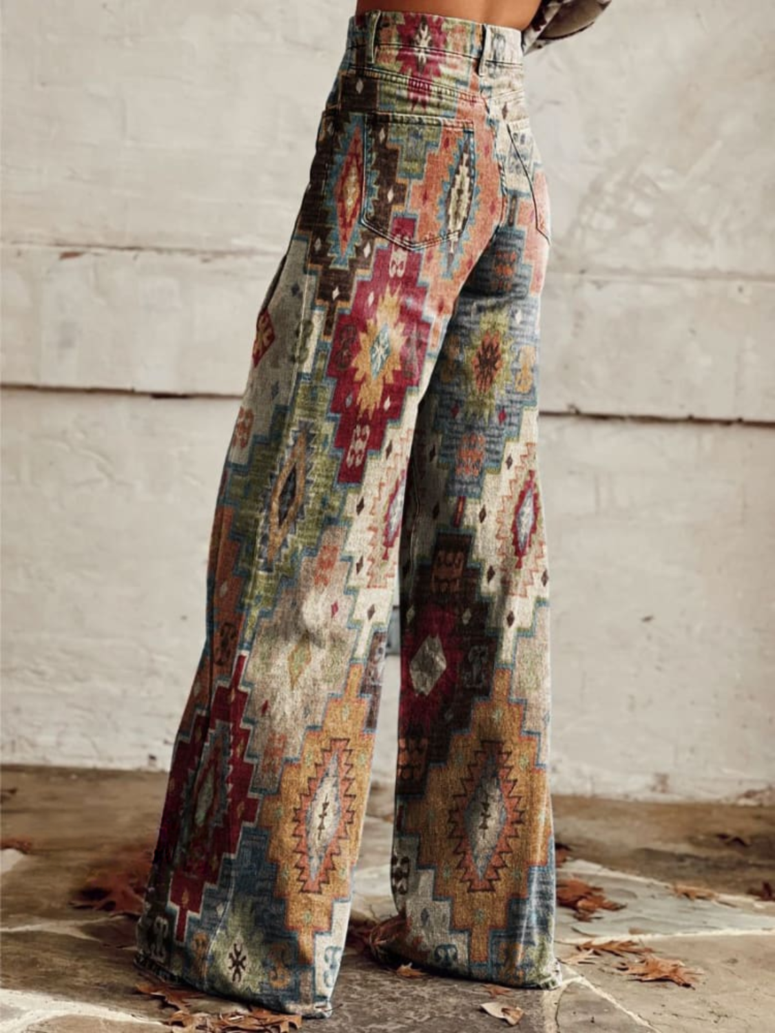 Elena™ | Pantaloni Boho Vintage a Gamba Larga