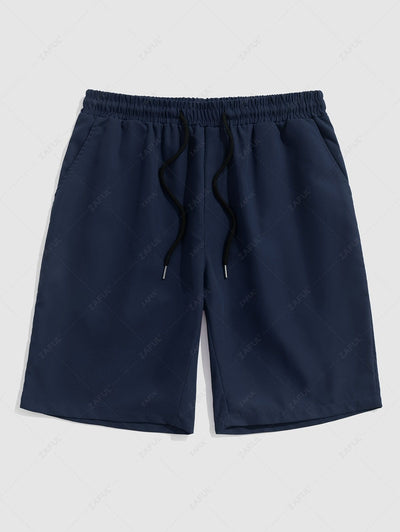 Ambrosi™ - Set da Uomo Casual con Camicia a Righe e Pantaloncini