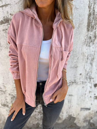 Ariella™ - Giacca Casual con Cappuccio e Cerniera
