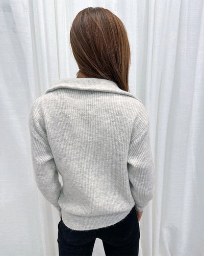 Celia™ | Maglione Casual con Zip e Colletto a Rever