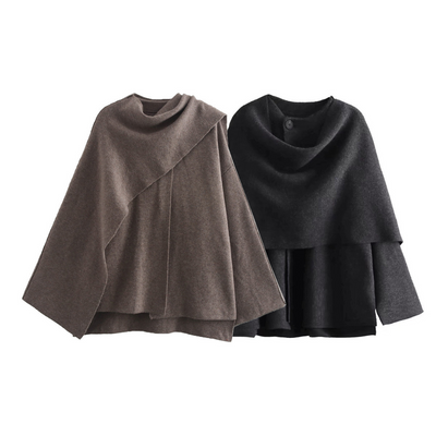 Mila™ - Cappotto Elegante con Design Drappeggiato