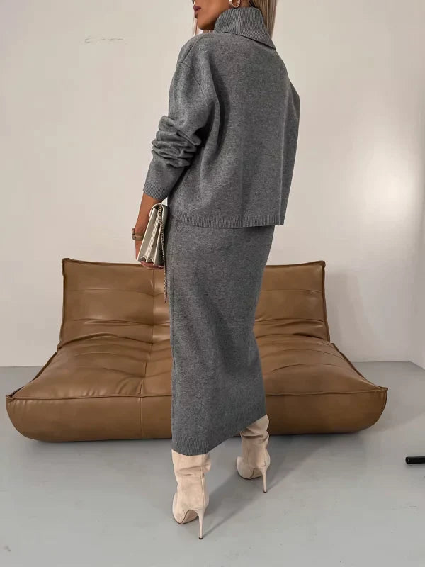 Elise™ - Abito con Dolcevita Coordinato