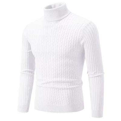 Enzo™ - Maglione Caldo a Collo Alto in Maglia