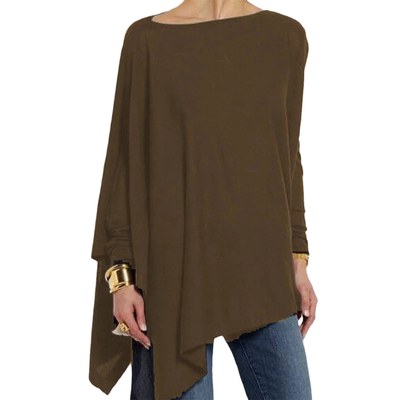 Elisa™ - Maglia a Maniche Lunghe a Tinta Unita per Donna