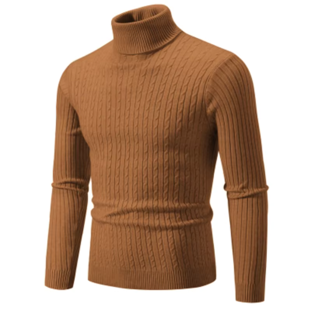 Enzo™ - Maglione Caldo a Collo Alto in Maglia