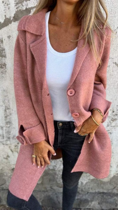 Giulia™ | Cappotto lungo casual con revers