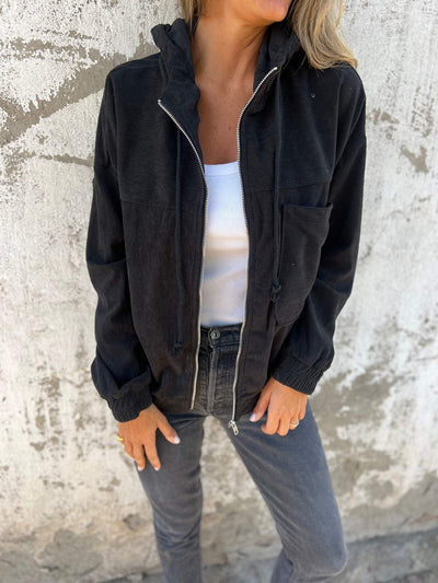Ariella™ - Giacca Casual con Cappuccio e Cerniera