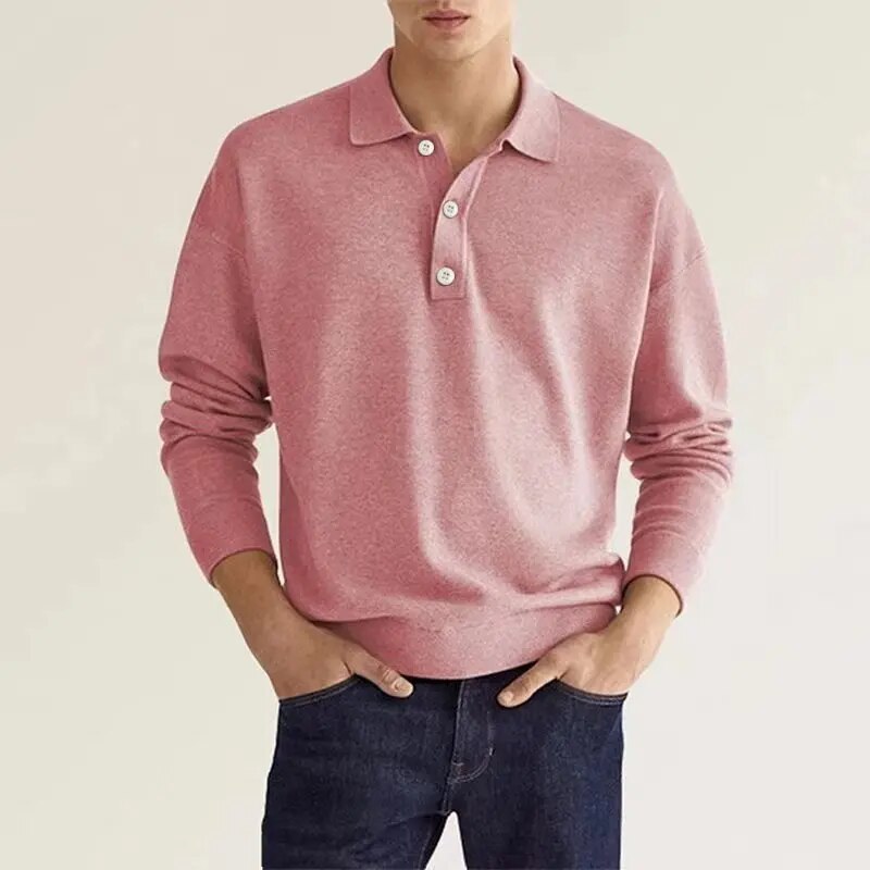 Matteo™ - Langarm-Poloshirt