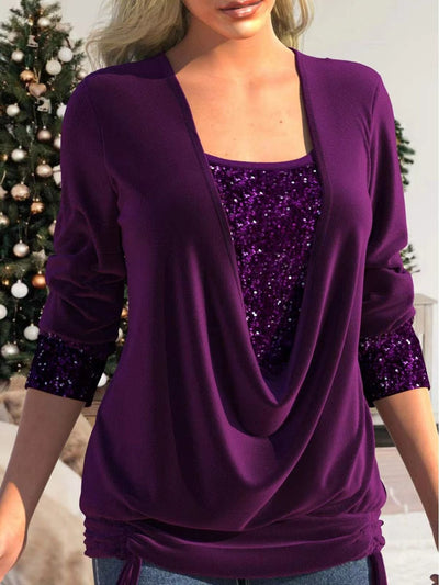 Dafney™ - Top con Paillettes Brillanti