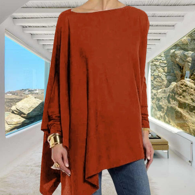 Elisa™ - Maglia a Maniche Lunghe a Tinta Unita per Donna