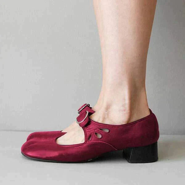Jolanda™ - Scarpe Vintage a Tacco Basso