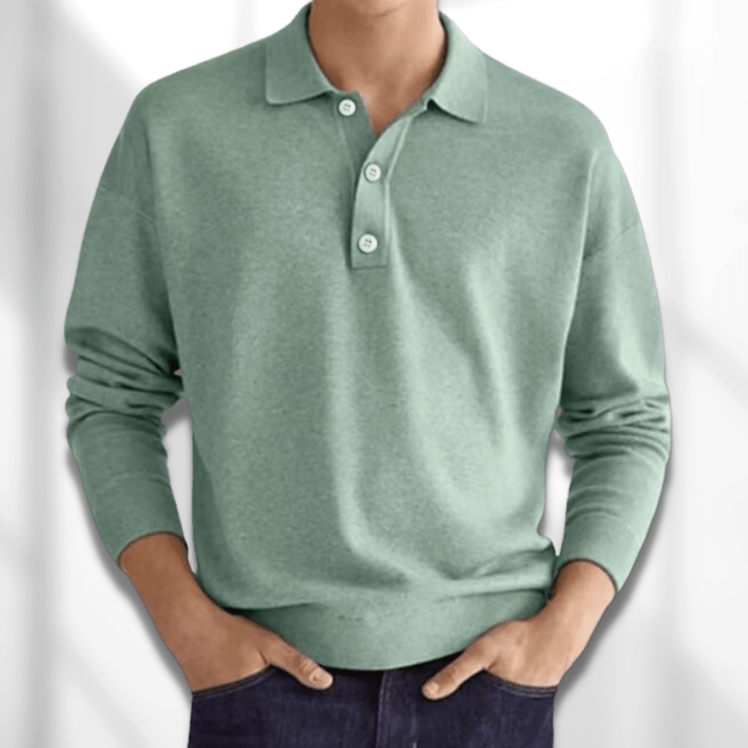 Paolo™ - Maglione Polo in Cotone Morbido