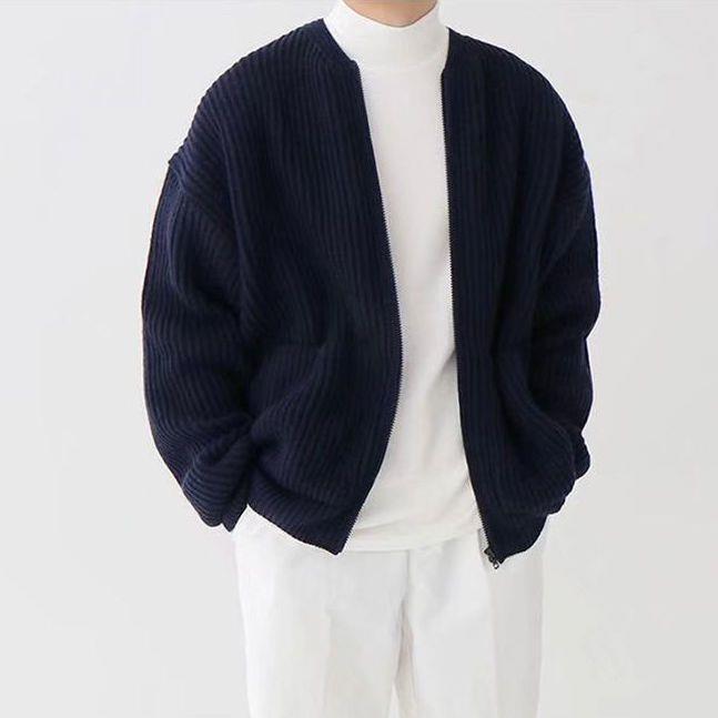 Federico™ - Cardigan a Coste con Tasche Frontali