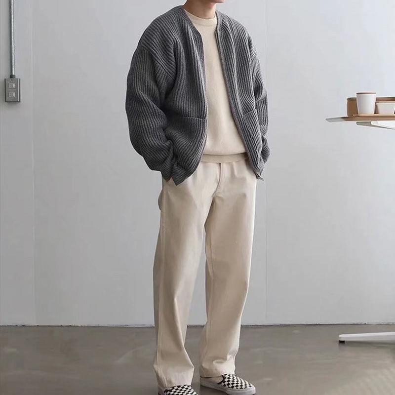 Federico™ - Cardigan a Coste con Tasche Frontali