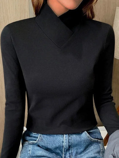 Livia™ - Maglia Sofisticata a Collo Alto