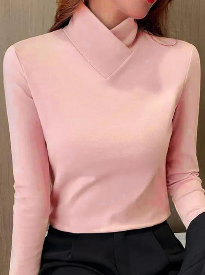 Livia™ - Maglia Sofisticata a Collo Alto
