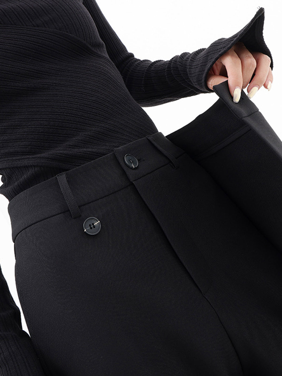 Giulia™ - Pantaloni Larghi con Dettaglio Sovrapposto