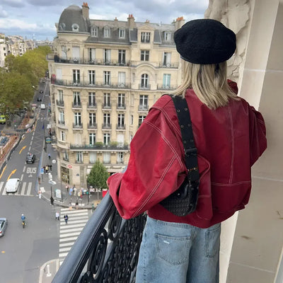 Amara™ - Giacca in pelle oversize