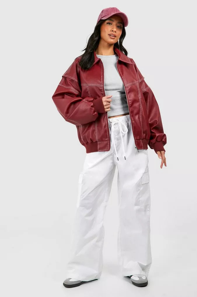 Amara™ - Giacca in pelle oversize