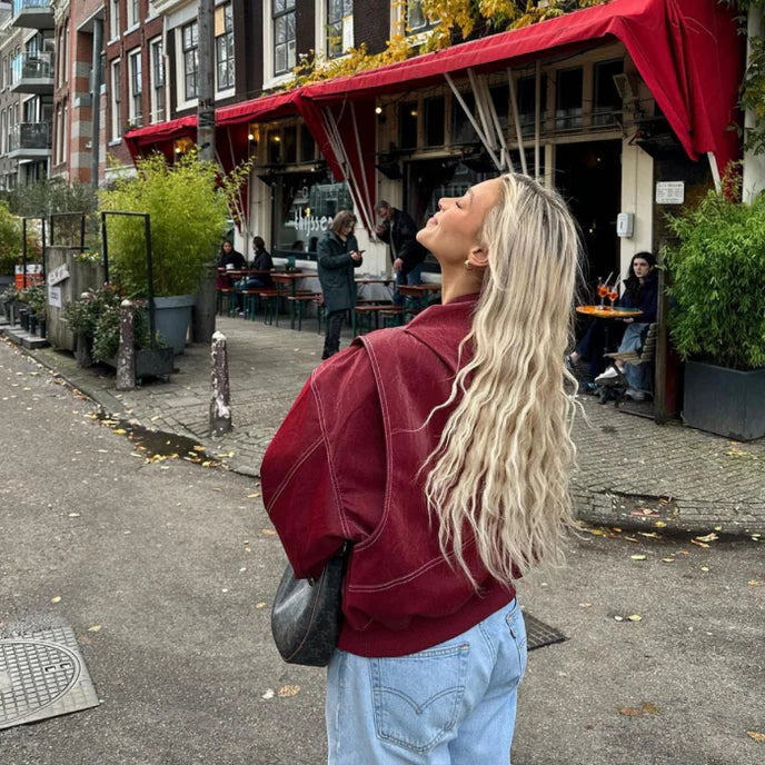 Amara™ - Giacca in pelle oversize
