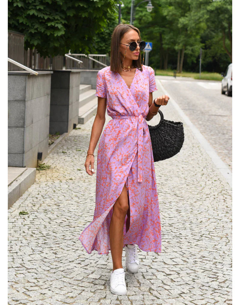 Lara™ - Elegante abito con scollo a V
