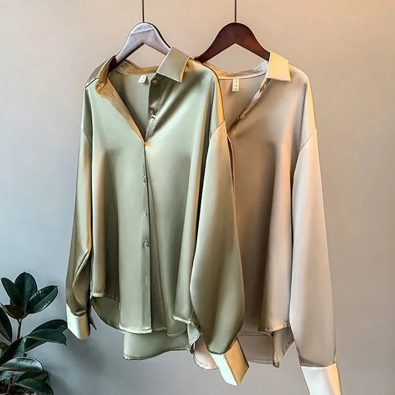 Lara™ - Camicia in Raso Morbido