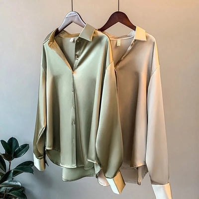 Lara™ - Camicia in Raso Morbido